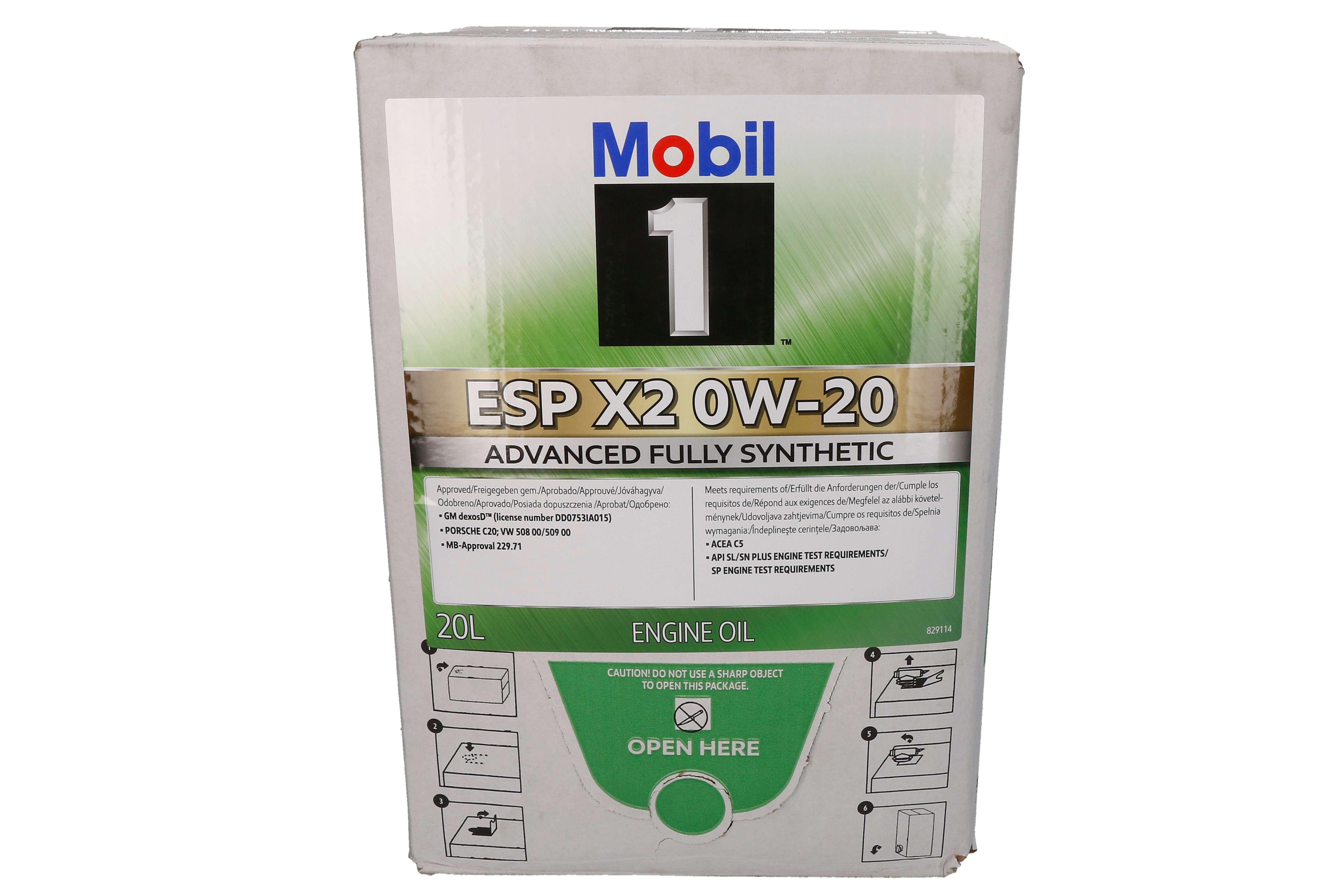 Моторна олива Mobil 1 (1L) 0W20 ,API SL, SN, DEXOS D, MB 229.71, PORSCHE C20, VW 508.00, VW 509.00 фото 2