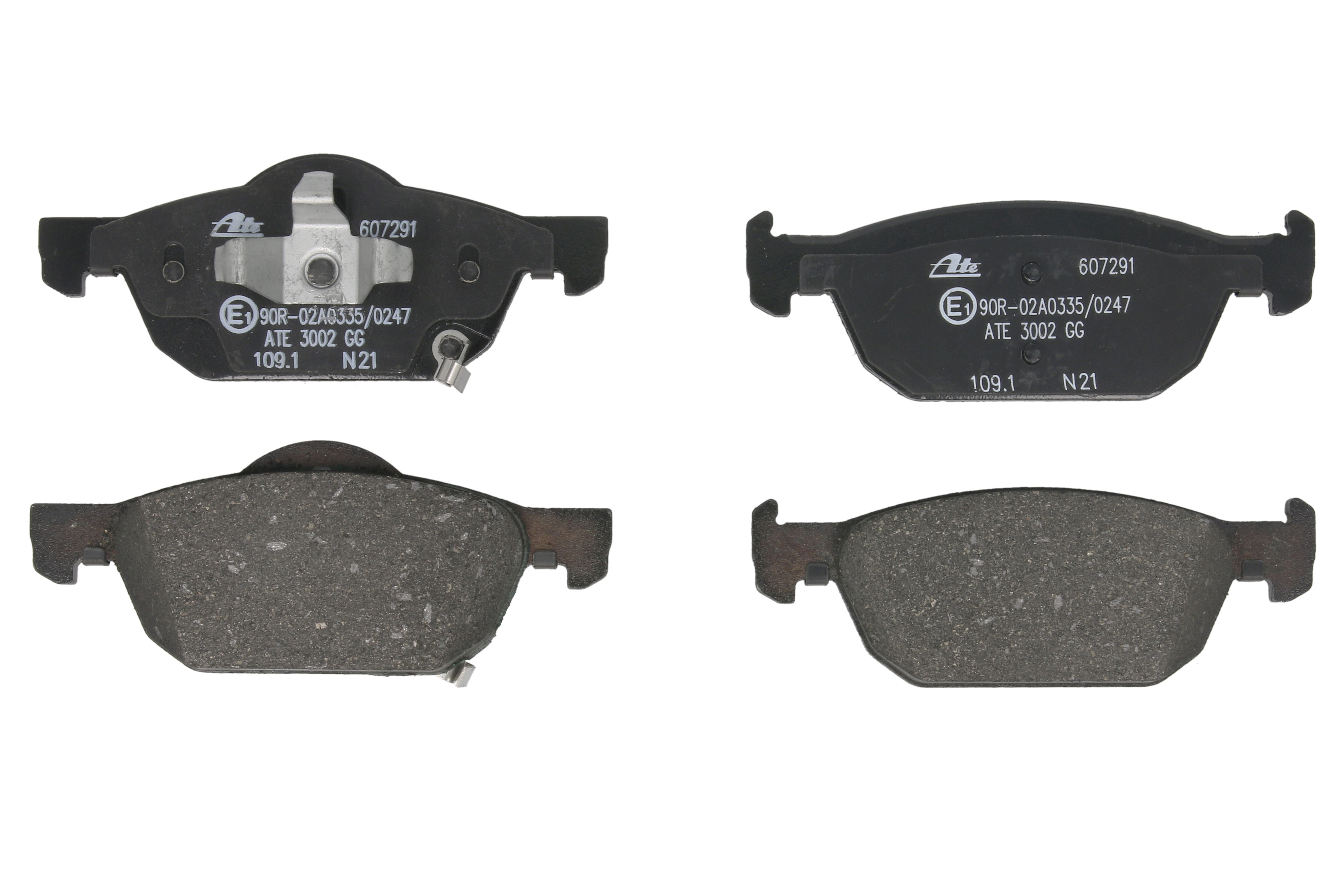 Комплект гальмівних колодок передн , HONDA ACCORD VIII, CIVIC IX 1.4-3.5 06.08-12.16