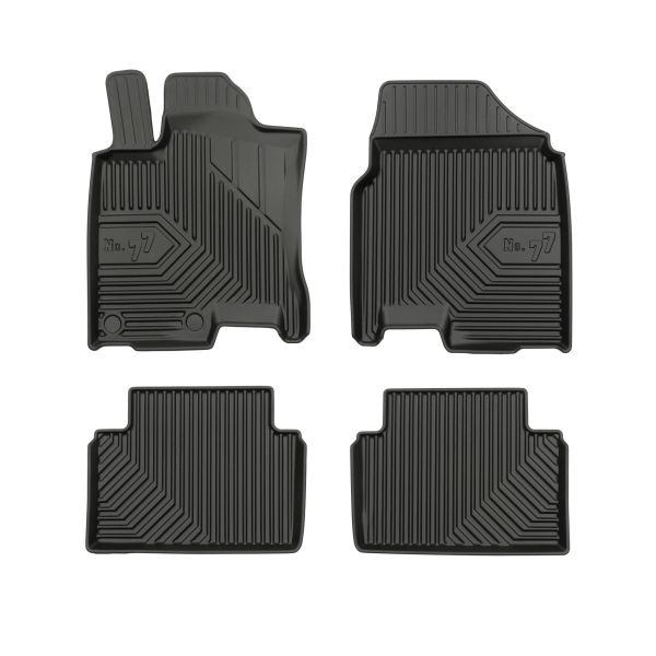 Set Covorase Auto Si Tavita Portbagaj NISSAN QASHQAI I (J10, NJ10) din 2006-2014, Cauciuc, Protectie Porbagaj, 4x Stickere auto cu NISSAN