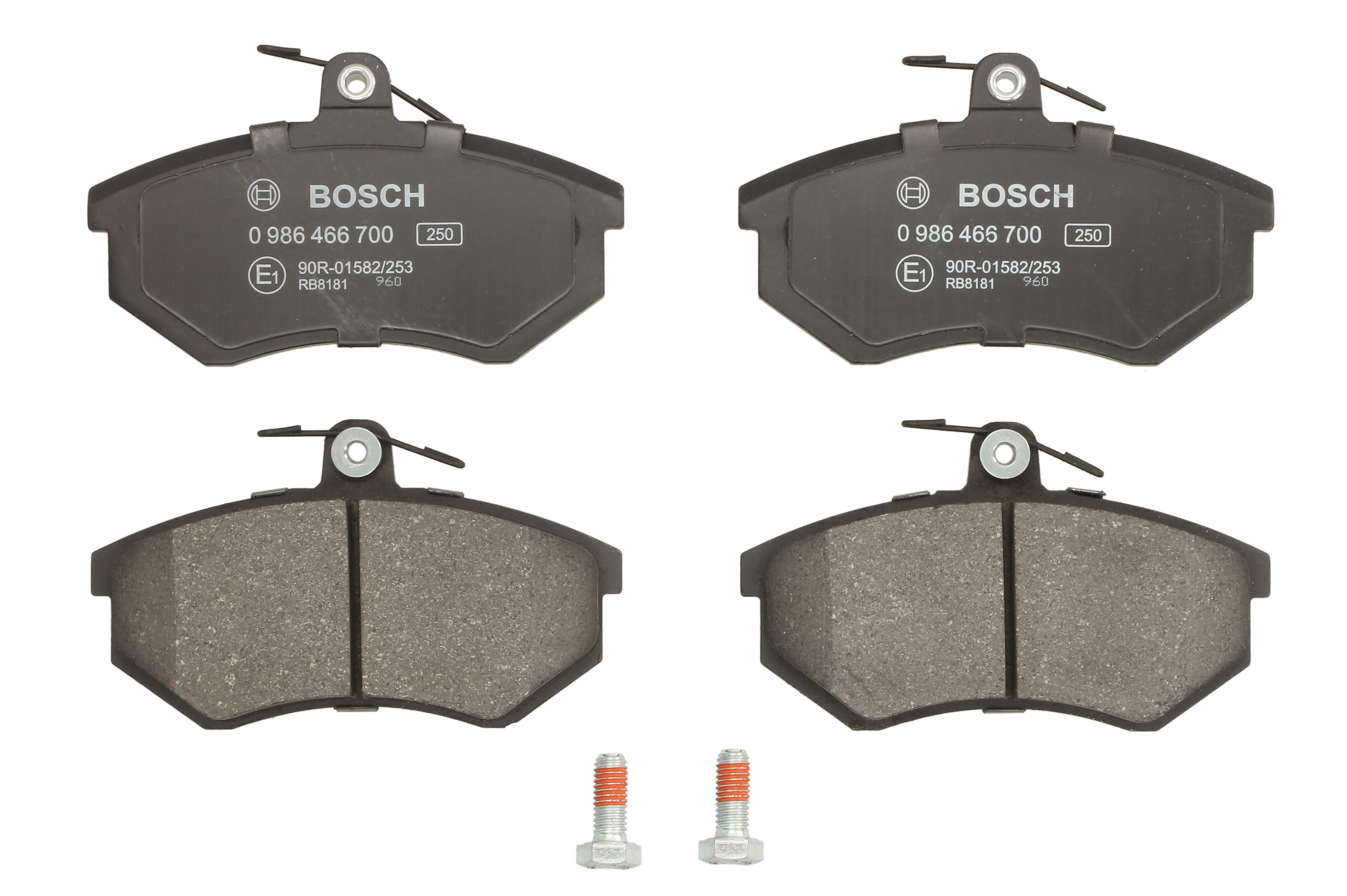 Колодки гальмівні дискові AUDI 100 C3 ЛІФТБЕК (443, 444) 2.3 1982.08-1991.07 BOSCH (0 986 466 700) Bosch фото 3