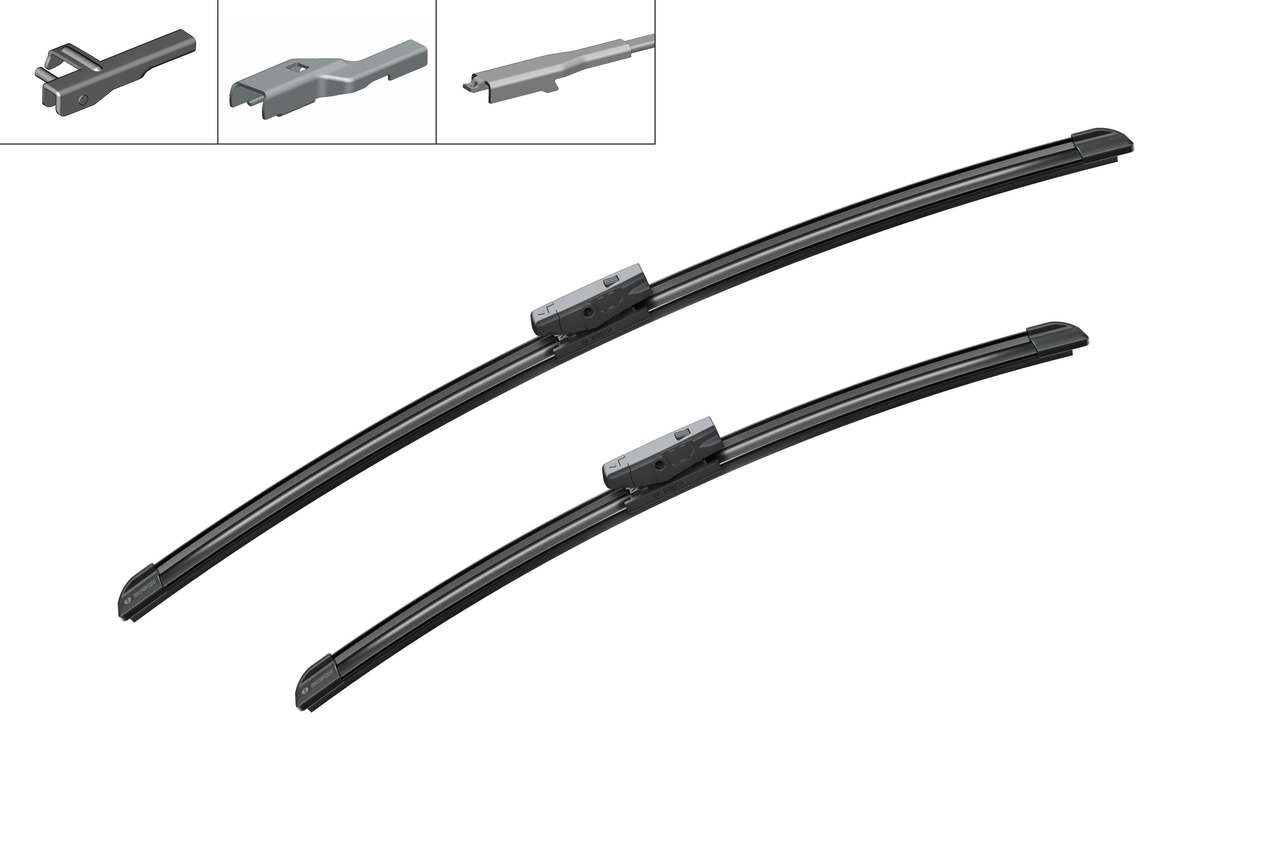 Set stergatoare auto BMW X6 (E71, E72) din 2007-2014, Bosch Aerotwin Multi, din cauciuc siliconat rezistent