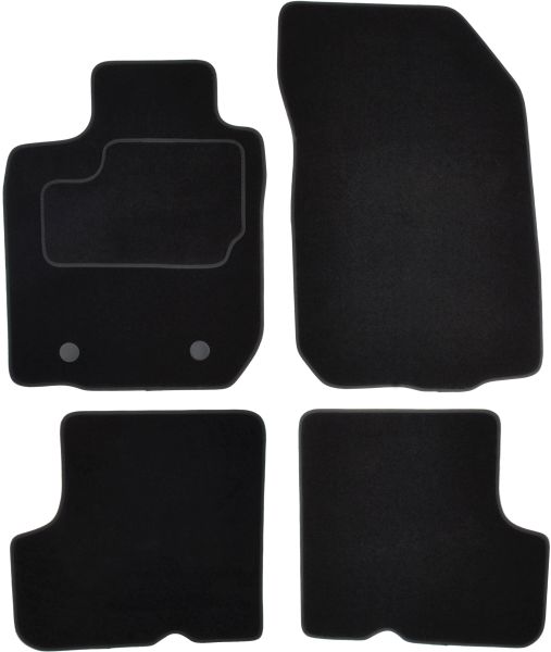 Set Covorase Auto Si Tavita Portbagaj DACIA DUSTER (HS_) din 2010-2018, Cauciuc, Protectie Porbagaj, 4x Stickere auto cu DACIA