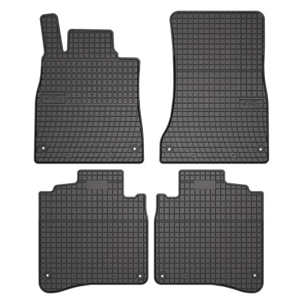 Set Covorase Auto Si Tavita Portbagaj MERCEDES-BENZ S-CLASS (W222, V222, X222) din 2013-2020, Cauciuc, Protectie Porbagaj, 4x Stickere auto cu MERCEDES-BENZ