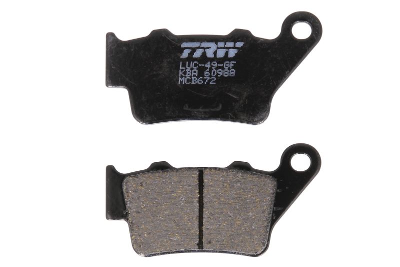 TRW ZF brake pads KH208 organic APRILIA PEGASO 650 01-10, ETV 1200 CAPONORD 13-17, HONDA NX 650 DOMINATOR 95-01, YAMAHA MT-03 / XT 660 04-16, XT 660Z TENERE 08-16, rear