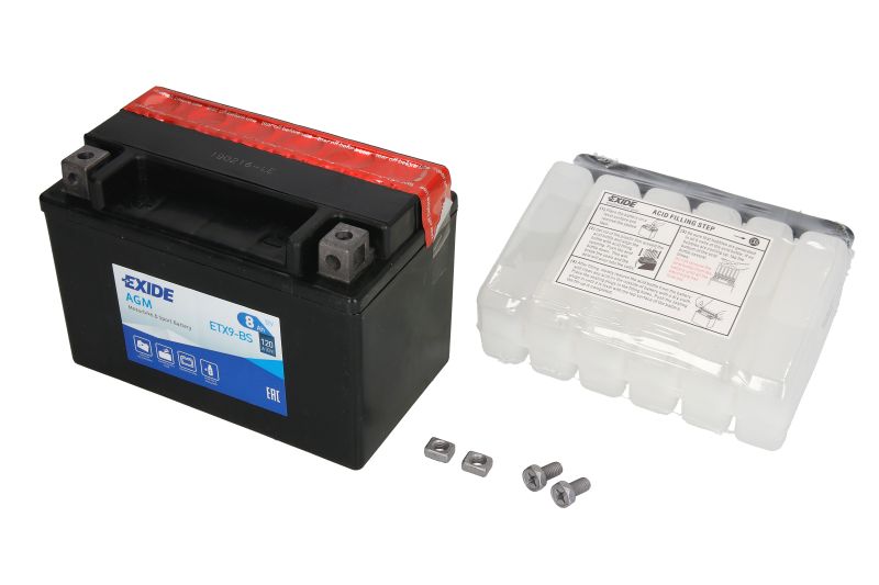EXIDE startovací baterie AEON COBRA 125RS, 180RS II, 180RS 02-08, OVERLAND 180 02-09, APRILIA AF1 125 (SINTESI), (SPORT PRO) 88-93, LEONARDO 150 98-00, MOJITO 125 (CUSTOM) 02, PEGASO 125 93-95, RS 125 92-09, RX 125 91-92, RED 125 91-96, SR 125 (RACING) 00
