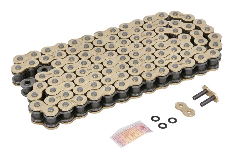 DID řetěz APRILIA RSV 1000 R 04-09, DUCATI HYPERMOTARD 939 SP 16-19, HYPERSTRADA 939 16, MULTISTRADA 1100 S 07-10, PANIGALE 1199 R 13-17, HONDA CBR 400 RR (HURRICANE/TRI-ARM), F 84-88, VFR 400 RG, ZG, ZH, R, RG-YA 87-12, XBR 500 S 85-89, KAWASAKI NINJA 25