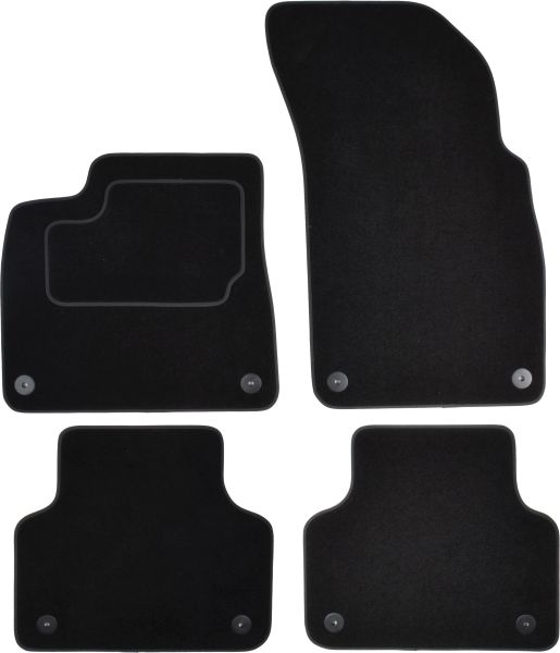 Set Covorase Auto Si Tavita Portbagaj AUDI Q7 (4MB, 4MG, 4MQ) din 2015-2024, Cauciuc, Protectie Porbagaj, 4x Stickere auto cu AUDI