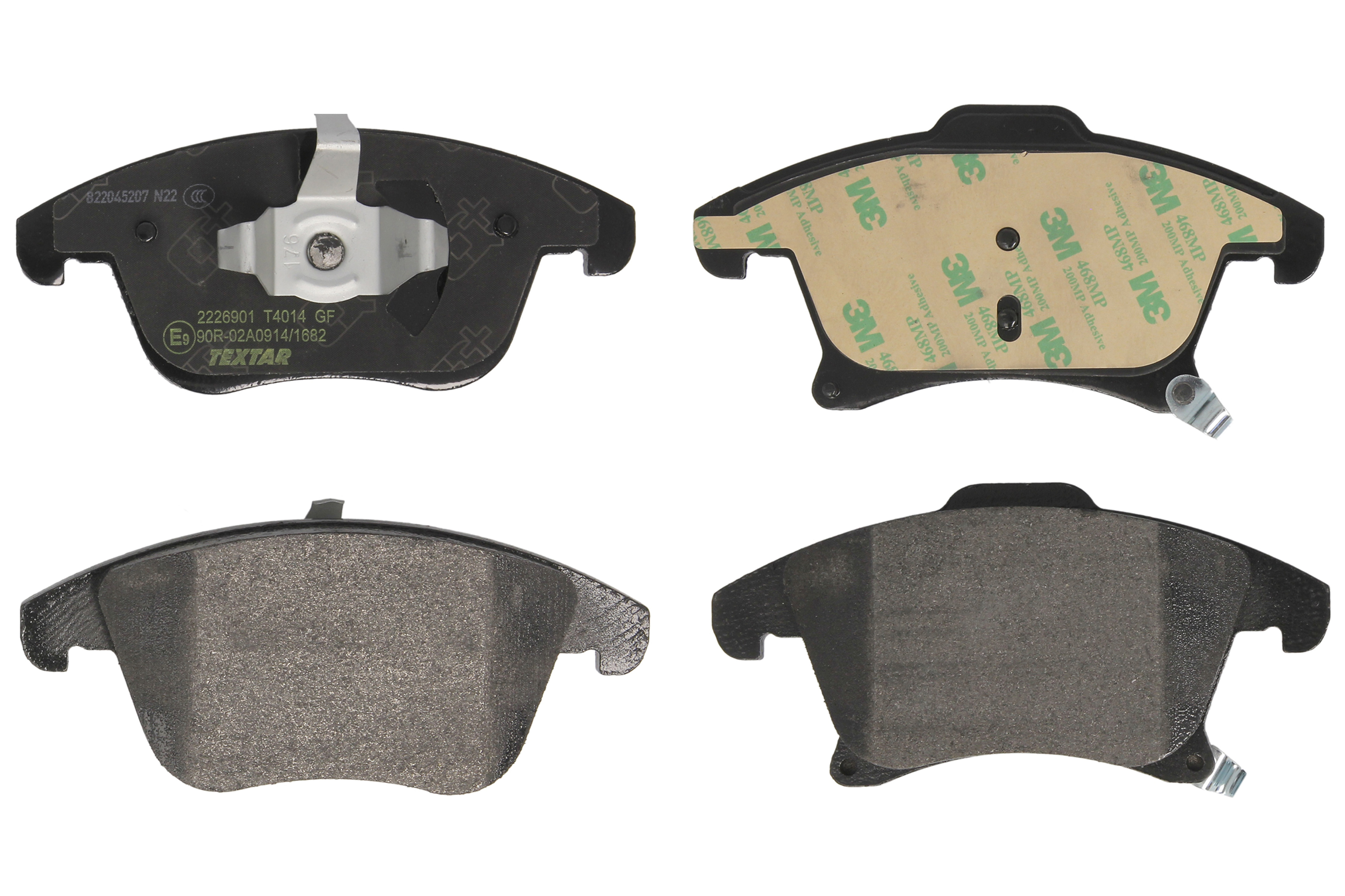 Комплект гальмівних колодок передн , FORD GALAXY III, GALAXY MK III, MONDEO V, S-MAX, SMART FORFOUR 1.0-2.5H 01.04-04.23