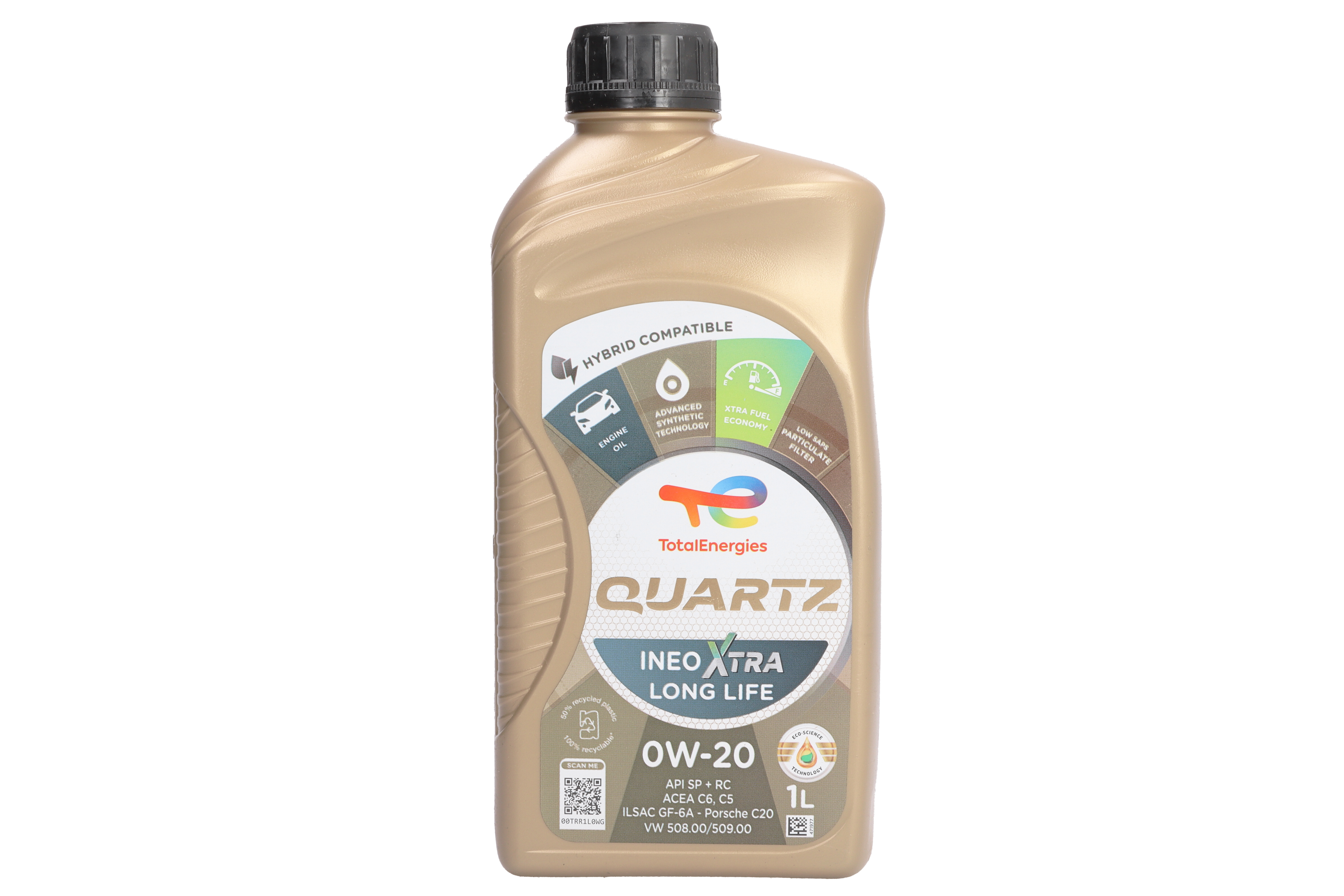 Моторна олива QUARTZ XTRA (1L) 0W20 ,API ILSAC GF-6A, RC, SP, ACEA C5, C6, FORD M2C956 A1, PORSCHE C20, VW 508.00, VW 509.00 фото 3
