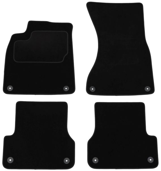 Set Covorase Auto Si Tavita Portbagaj AUDI A7 Sportback (4GA, 4GF) din 2010-2018, Cauciuc, Protectie Porbagaj, 4x Stickere auto cu AUDI