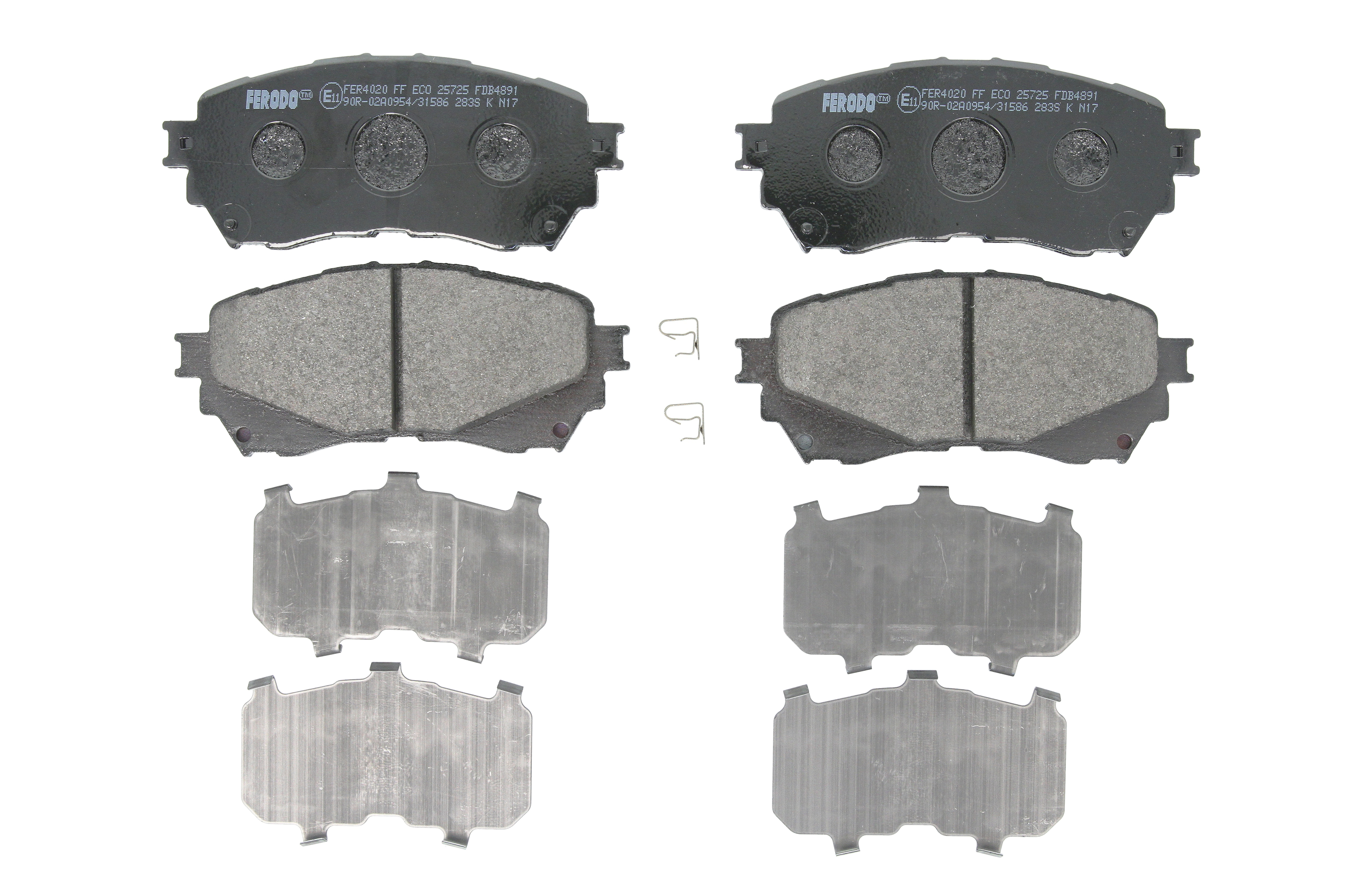 Колодки гальмівні дискові MAZDA 6 ЛІФТБЕК (GJ, GL) 2.5 2012.12- FERODO (FDB4891) Ferodo фото 3