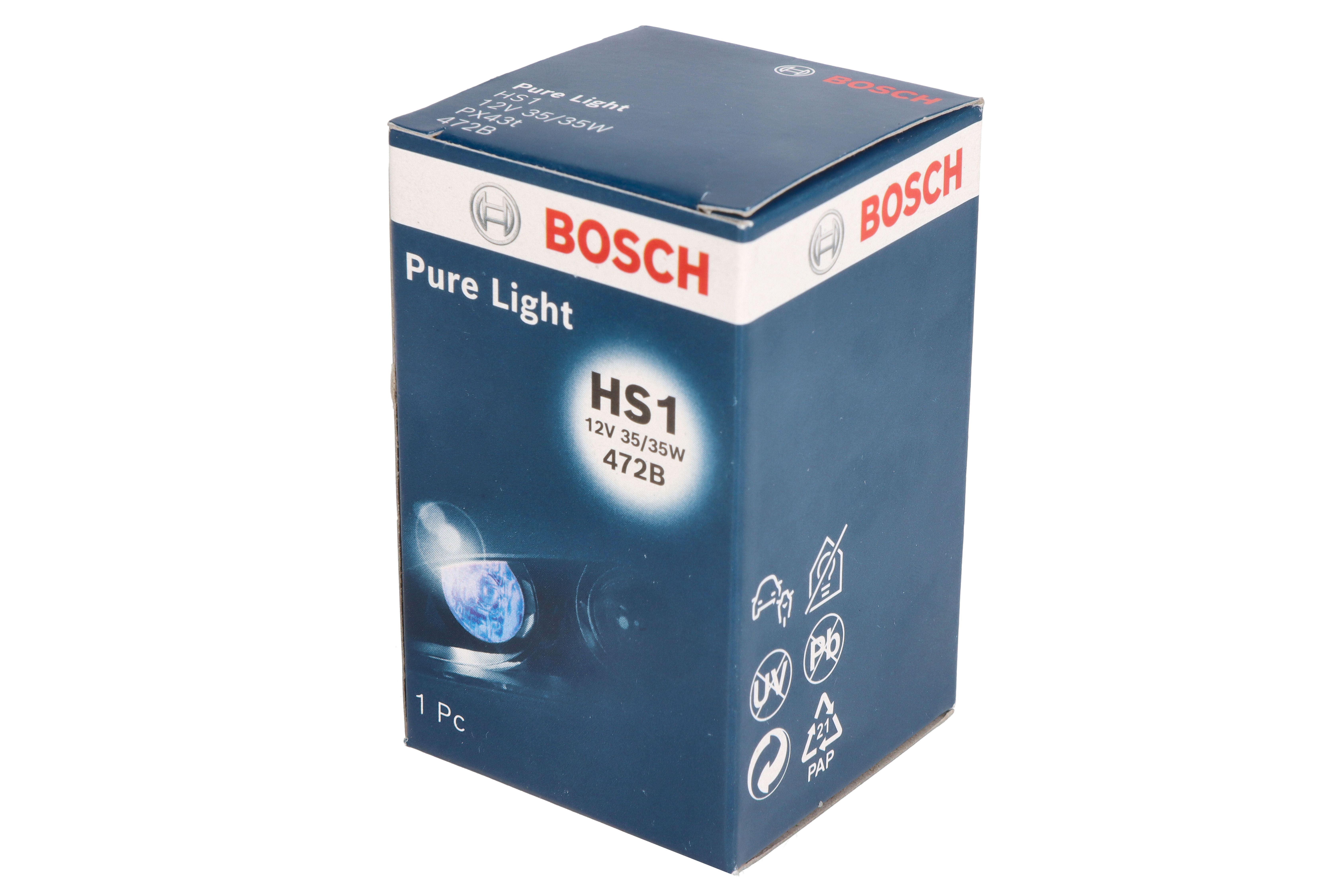 Автолампа HS1 12V 35/35W PX43t Pure Light Bosch фото 11