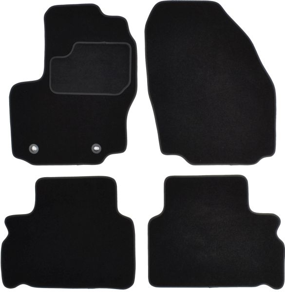 Set Covorase Auto Si Tavita Portbagaj FORD S-MAX (WA6) din 2006-2014, Cauciuc, Protectie Porbagaj, 4x Stickere auto cu FORD