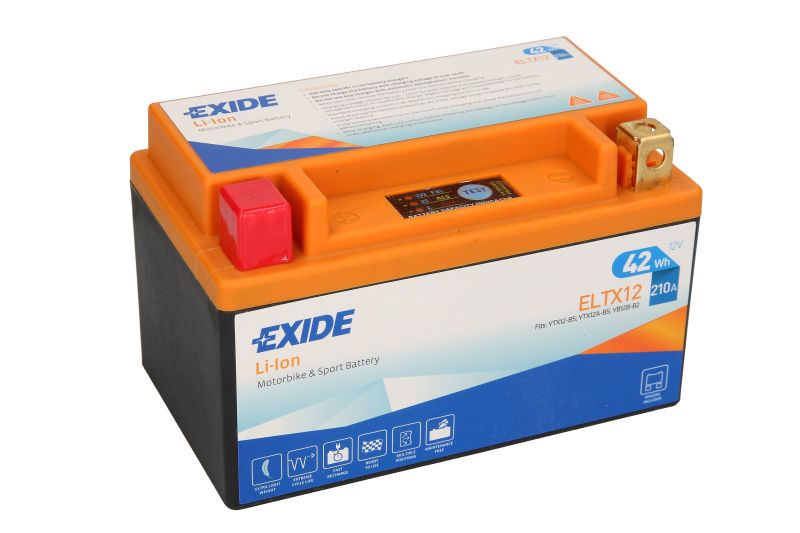 EXIDE startovací baterie BMW S 1000 RR 10-12, HONDA CB 600F (HORNET), 1000R, 600FA (HORNET ABS), 900F (HORNET) 02-12, CBF 500, 1000A (ABS), 600S, 600NA (ABS), 500A (ABS), 1000, 1000FA (ABS), 600SA (ABS), 600N 04-12, CBR 600RR, 929RR (FIREBLADE), 600F, 600