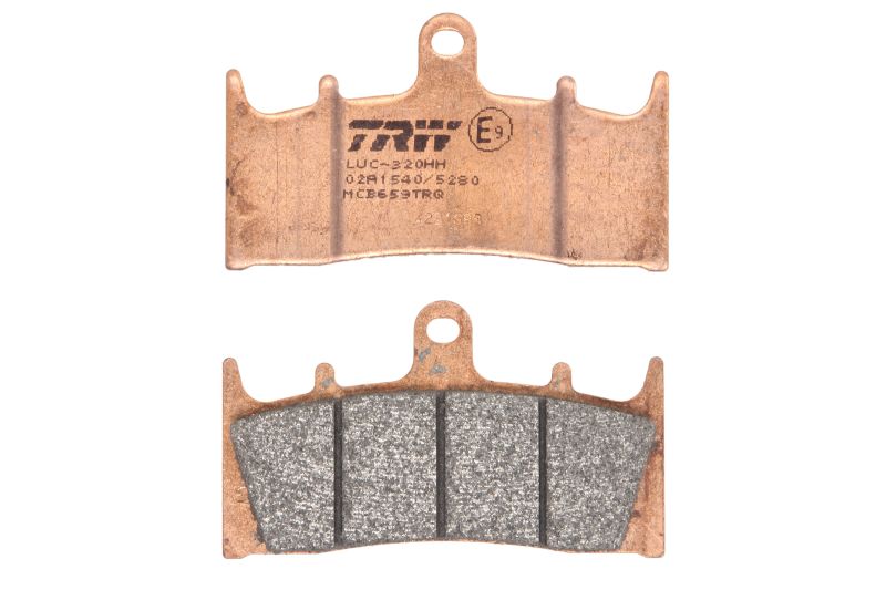 TRW MOTO sada brzdových destiček, kotoučová brzda KAWASAKI ZRX 1200S B, 1100C, 1200R A 96-06, ZX-12R 1200 (NINJA) 00-03, ZX-6R 600 (NINJA), 636 98-02, ZX-7R 750 P (NINJA) 96-02, ZX-9R 900 E (NINJA KAT), C (NINJA), D (NINJA KAT), B (NINJA) 96-01, SUZUKI GS