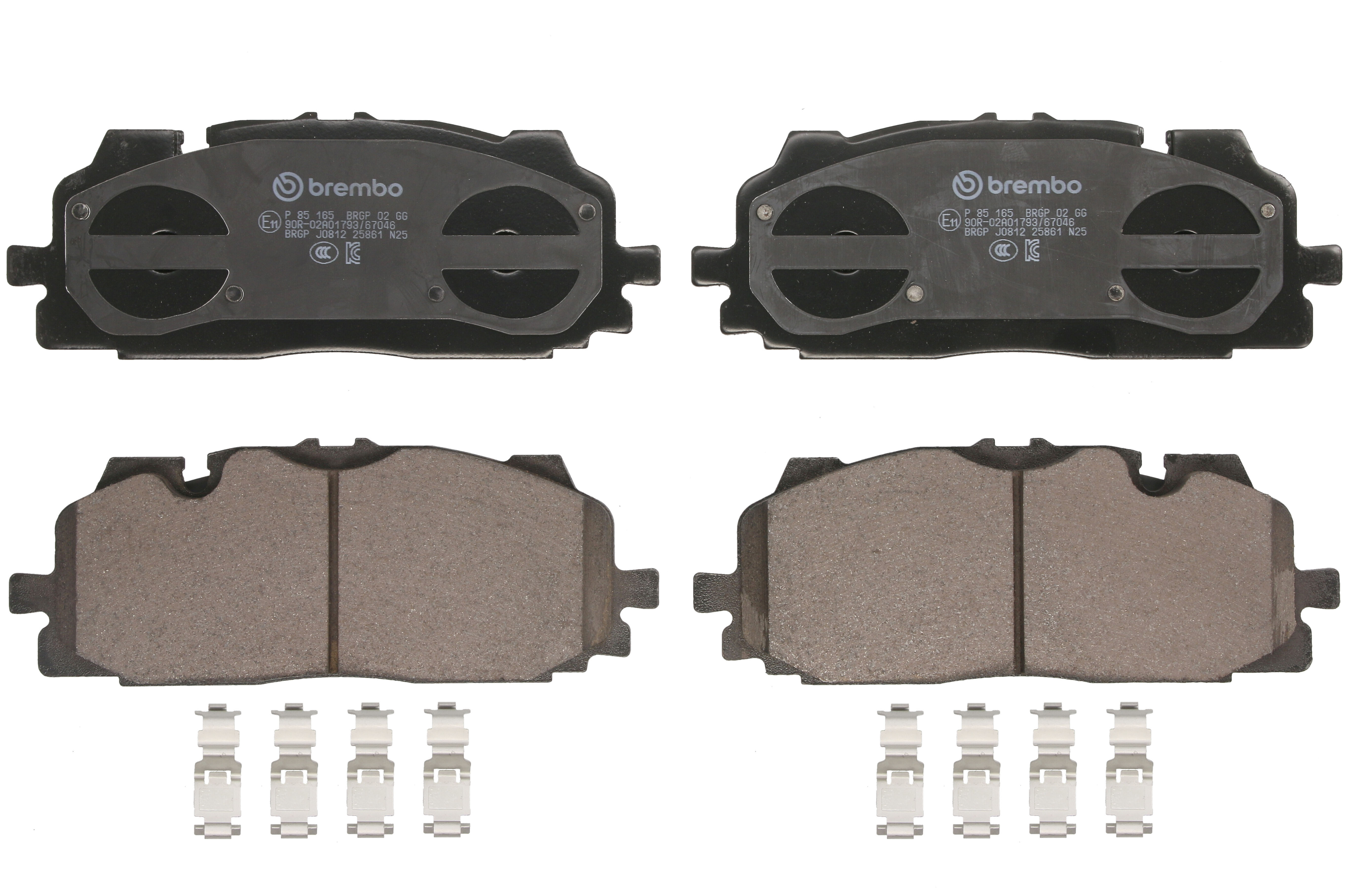 Колодки гальмівні дискові AUDI Q7 (4MB, 4MG) 3.0 2015.01- BREMBO (P85165) BREMBO фото 3