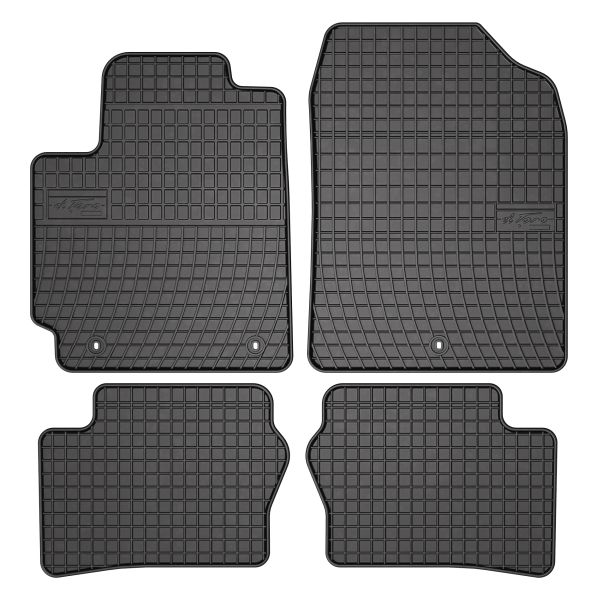 Set Covorase Auto Si Tavita Portbagaj KIA PICANTO III (JA) din 2017-2020, Cauciuc, Protectie Porbagaj, 4x Stickere auto cu KIA