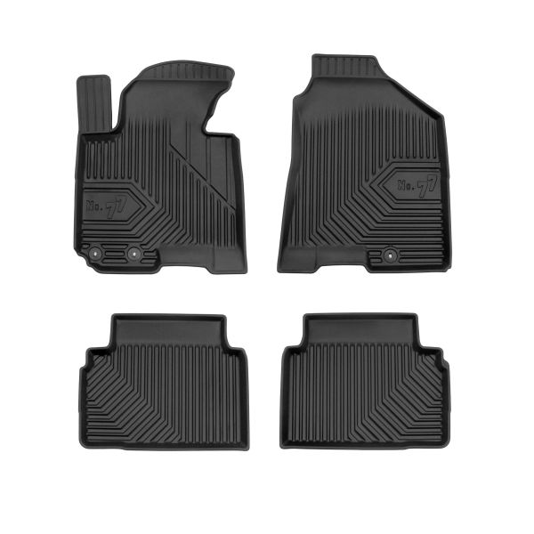 Set Covorase Auto Si Tavita Portbagaj HYUNDAI TUCSON SUV Van (JM) din 2004-2010, Cauciuc, Protectie Porbagaj, 4x Stickere auto cu HYUNDAI