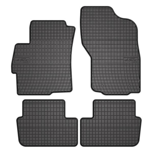Set Covorase Auto Si Tavita Portbagaj MITSUBISHI LANCER VIII Sportback (CX_A) din 2008-2010, Cauciuc, Protectie Porbagaj, 4x Stickere auto cu MITSUBISHI