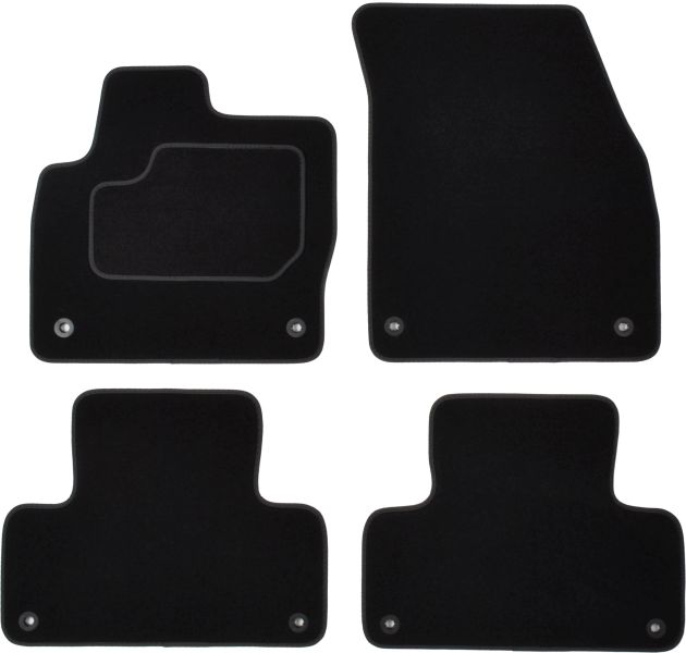 Set Covorase Auto Si Tavita Portbagaj LAND ROVER RANGE ROVER EVOQUE (L538) din 2011-2019, Cauciuc, Protectie Porbagaj, 4x Stickere auto cu LAND ROVER