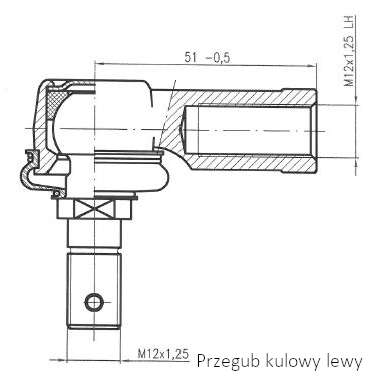 4 RIDE hlava příčného táhla řízení YAMAHA YFM 450 GRIZZLY IRS, 400 (GRIZZLY) IRS, 450 GRIZZLY EPS, 400 KODIAK 4WD, 450 KODIAK 05-12 (AB51-1031)