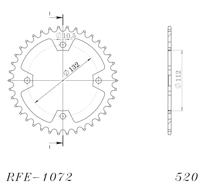SUPERSPROX řetězová rozeta KYMCO KXR 250 02-03, KXU 250 02-05, MXU 250 05-15, MAXXER 300 05-10