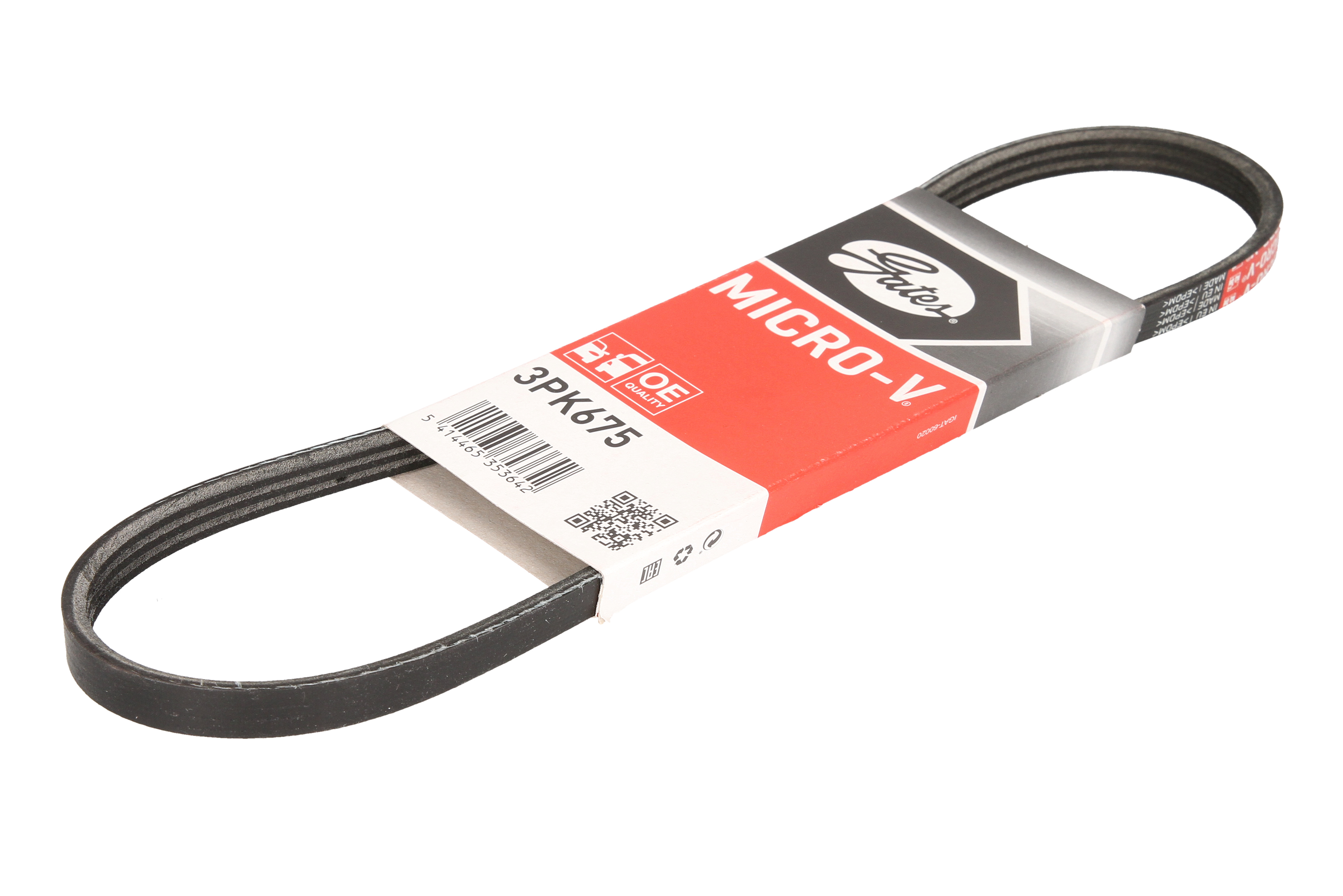 Ремінь поліклиновий HYUNDAI TUCSON (JM) 2.0/2004.06 - 2019.12 GATES (3PK675) Gates фото 3