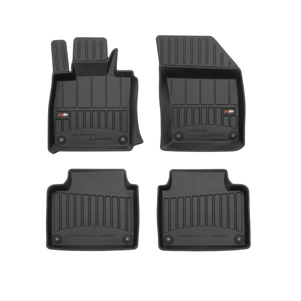 Set Covorase Auto Si Tavita Portbagaj VOLVO V90 II Cross Country (236) din 2016-2021, Cauciuc, Protectie Porbagaj, 4x Stickere auto cu VOLVO