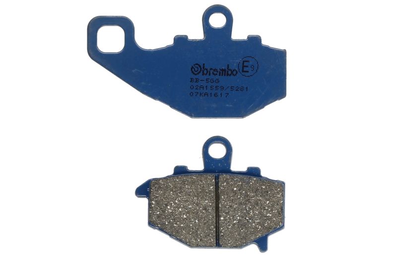 BREMBO sada brzdových destiček, kotoučová brzda KAWASAKI ER-6F 650 06-16, ER-6N 650 06-10, GPZ 1100 (ABS) 95-98 (MT07KA1617, 2P269NS, 2P269SS, 2P269ST, FE LMP287SR, MCB662LF)