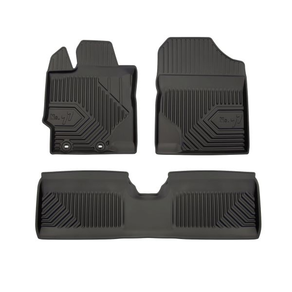 Set Covorase Auto Si Tavita Portbagaj TOYOTA YARIS (_P13_) din 2010-2020, Cauciuc, Protectie Porbagaj, 4x Stickere auto cu TOYOTA