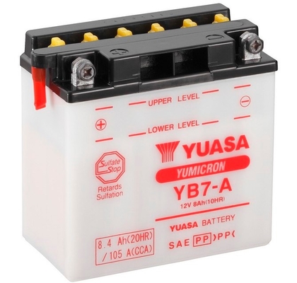 YUASA startovací baterie BSA 441 441 11-12, A 500 A7, B 350 B31, B40, C15 250 00, M 600 M21, SS 250 (GOLDSTAR), TWINS 500 11-12, GILERA TYPHOON 125 95-00, HARLEY DAVIDSON FX 1200 (SUPER GLIDE) 71-79, XLCH 1000 (SPORTSTER) 72-85, PEUGEOT ELYSEO 125 (ADVANT