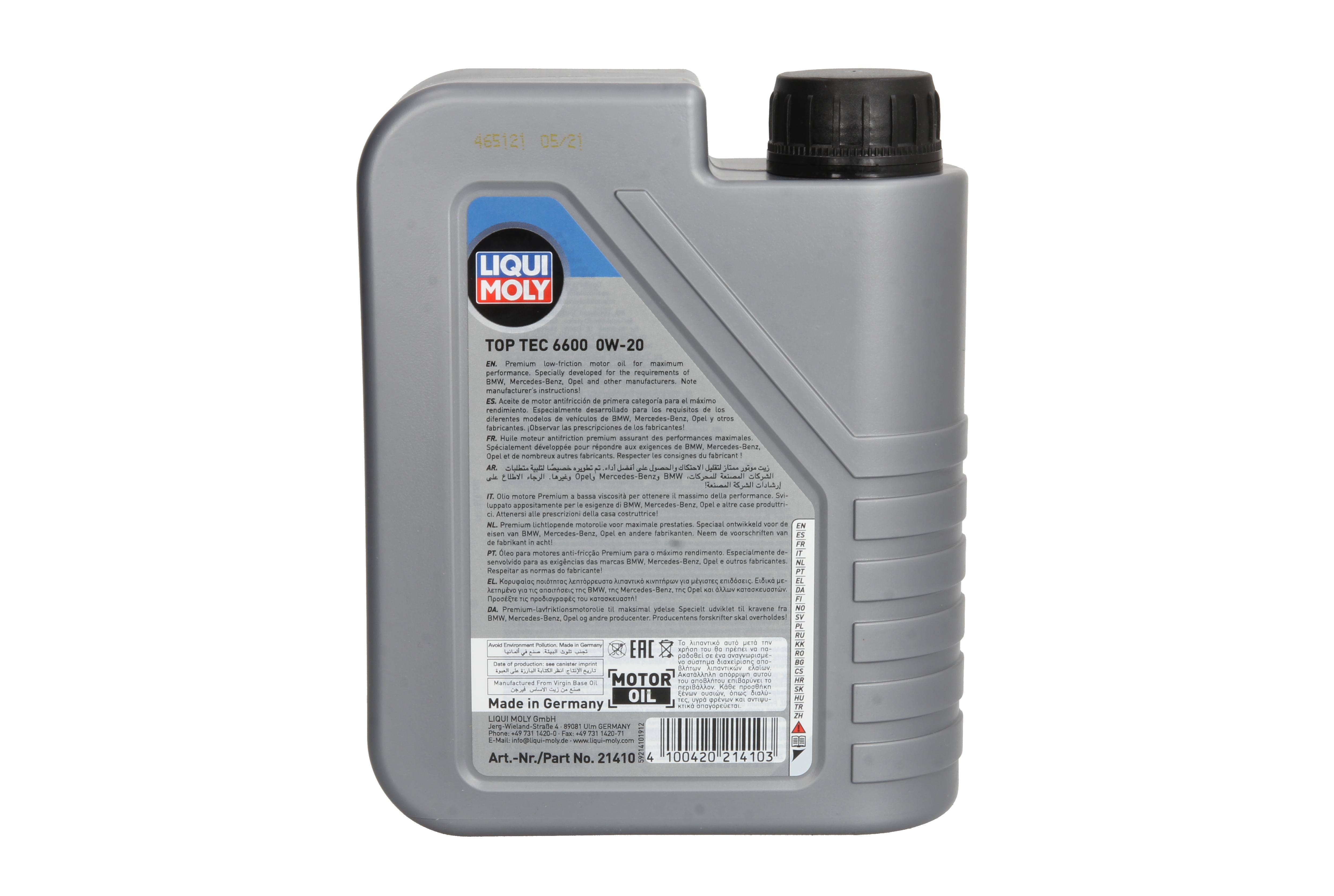 Моторна олива TopTec 6600 (1L) 0W20 ,API ILSAC GF-6A, SP, ACEA C5, BMW LL-17 FE+, CHRYSLER MS-12145, FORD M2C947 B1, JAGUAR 03.5006, LAND ROVER 03.5006, MB 229.71, OPEL OV0401547, VAUXHALL OV0401547 фото 4