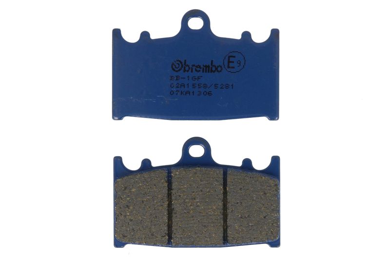 BREMBO sada brzdových destiček, kotoučová brzda KAWASAKI GPZ 900 R (NINJA) 90-94, VN 2000 04-07, ZR 1100 (ZEPHYR) 92-97, ZX-6R 600 (NINJA) 95-97, ZX-9R 900 B (NINJA) 94-96, ZXR 400L, 750R M 91-99, ZZR 600E, 1200C, 600J, 1100D, 600D, 1100C 90-08, SUZUKI GS
