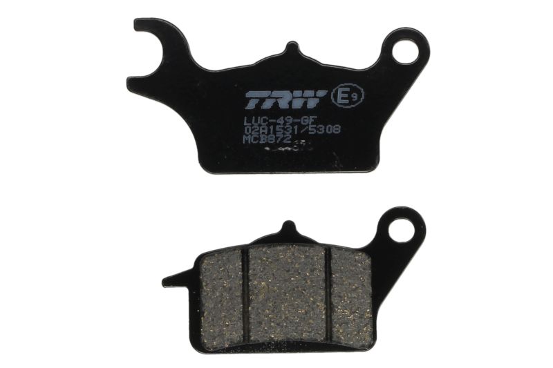TRW MOTO sada brzdových destiček, kotoučová brzda HONDA C 125 SUPER CUB 19-22, KAWASAKI Z 125 PRO 17-18 ( )