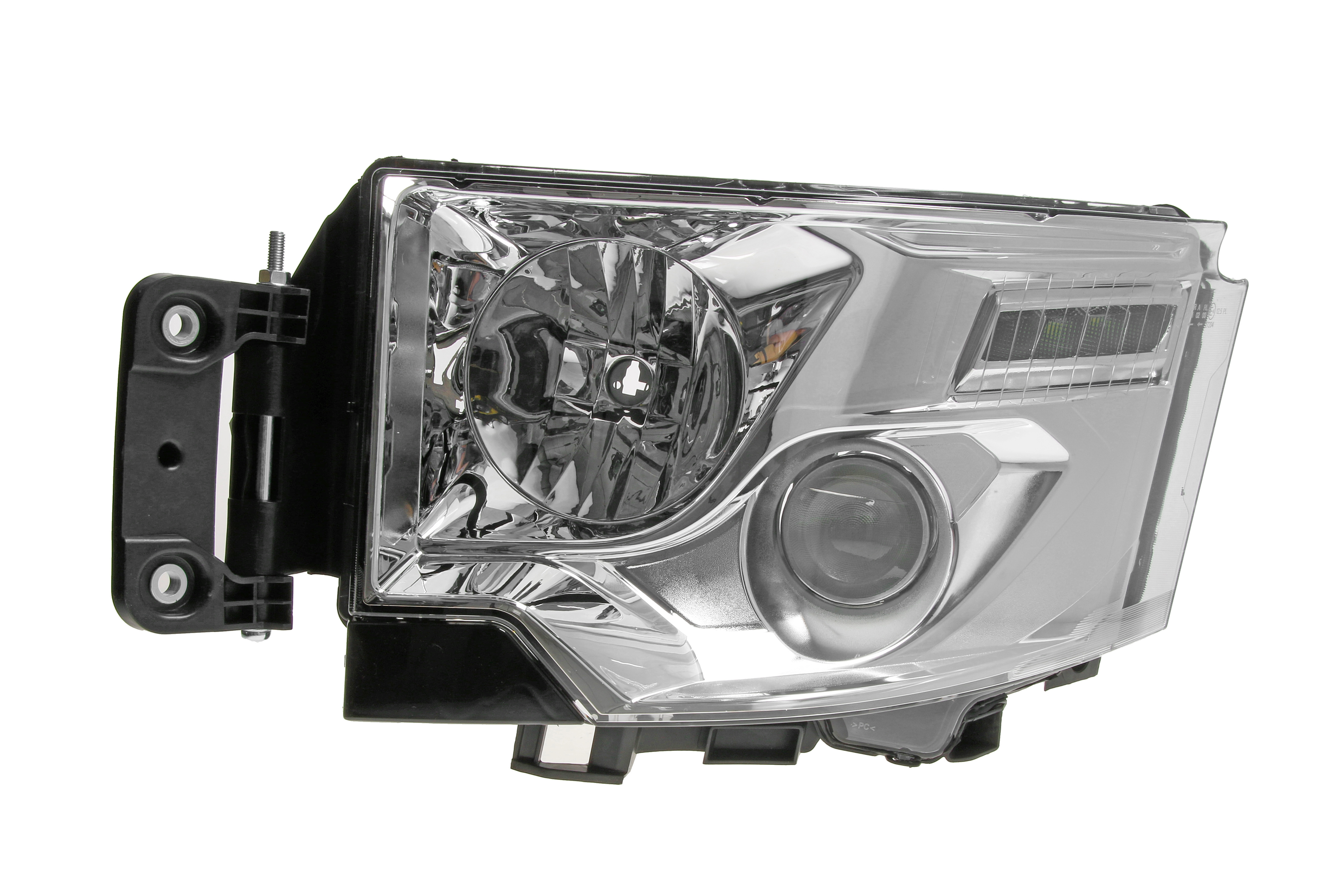Фара лів (2*LED/H1/H7, електричн, з мотором, включає денні ходові вогні, колір відбивача: хром) RVI C, T 01.13-