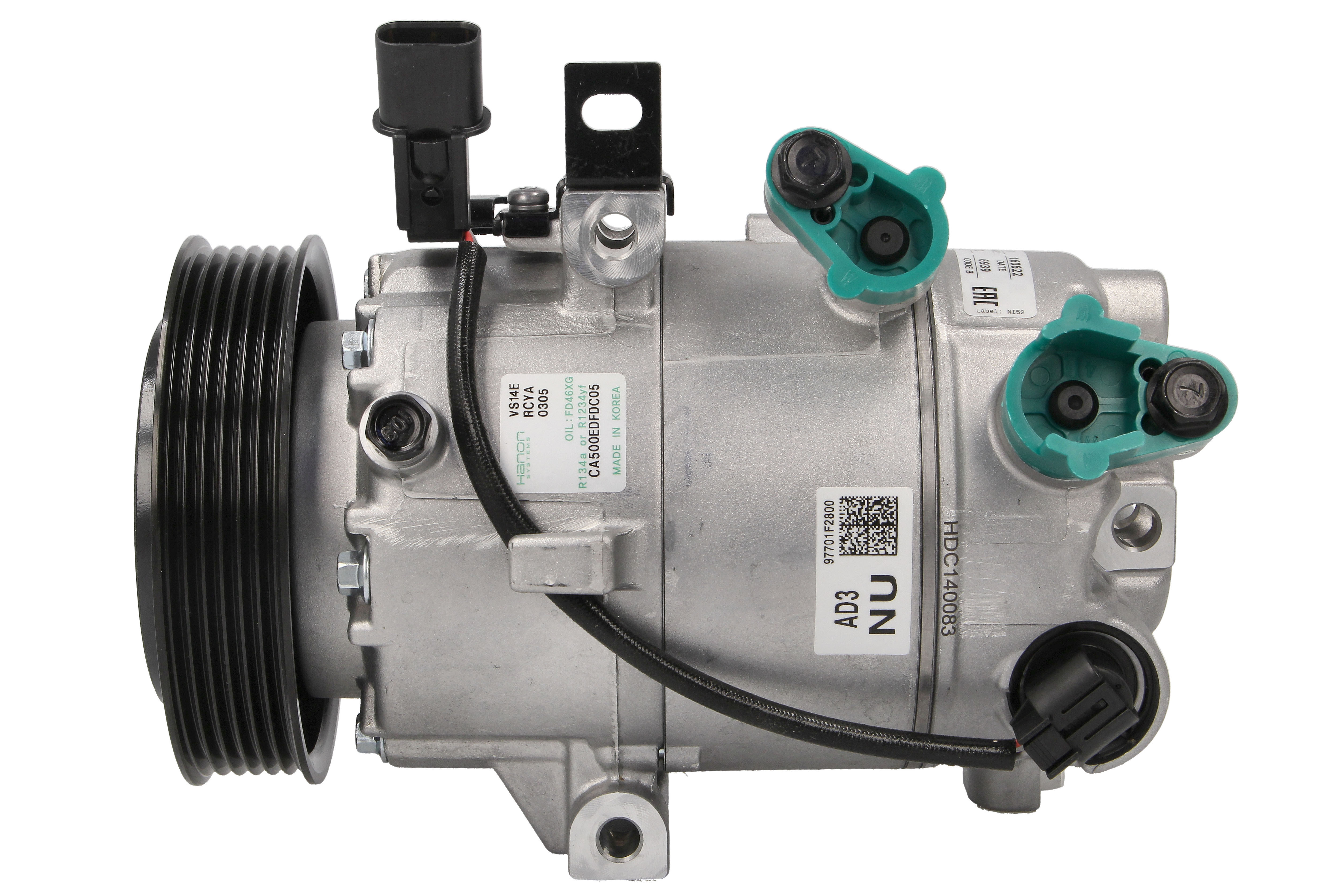 Компресор кондиціонера HYUNDAI ELANTRA (MD/UD) (10-) 1.8 I 16V|HYUNDAI ELANTRA (MD/UD) ( NISSENS (890243) Nissens фото 3