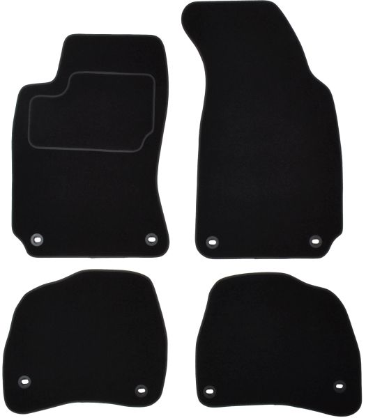 Set Covorase Auto Si Tavita Portbagaj Volkswagen PASSAT B5 (3B2) din 1996-2000, Cauciuc, Protectie Porbagaj, 4x Stickere auto cu Volkswagen