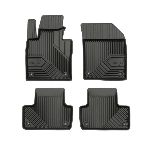 Set Covorase Auto Si Tavita Portbagaj VOLVO XC60 II (246) din 2017-2022, Cauciuc, Protectie Porbagaj, 4x Stickere auto cu VOLVO