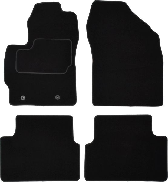 Set Covorase Auto Si Tavita Portbagaj TOYOTA AURIS (_E15_) din 2006-2012, Cauciuc, Protectie Porbagaj, 4x Stickere auto cu TOYOTA