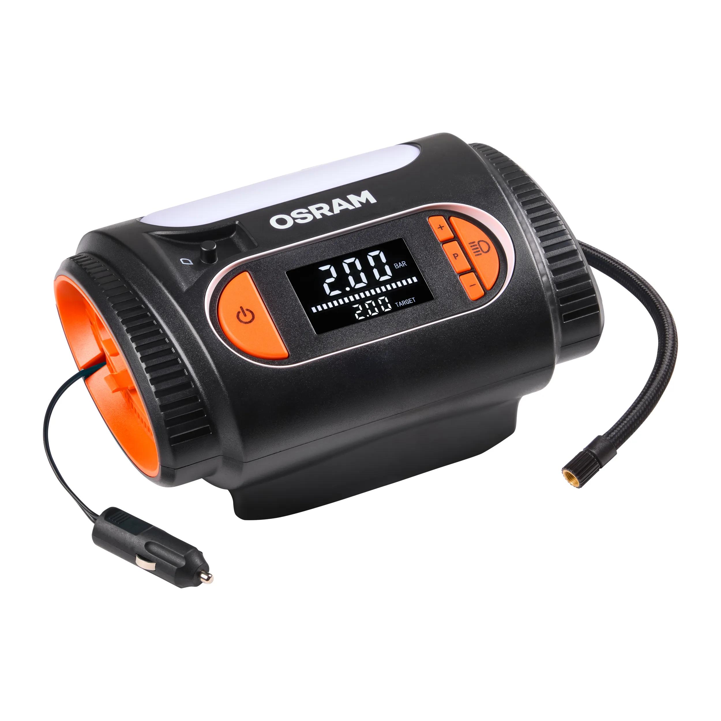 Компресор для накачування шин TYREINFLATE 2120 / 12V 15A 180W / ШИНА R13 НАКАЧУЄТЬСЯ ЗА 3.5 ХВ. OSRAM (OTI2120) osram фото 12
