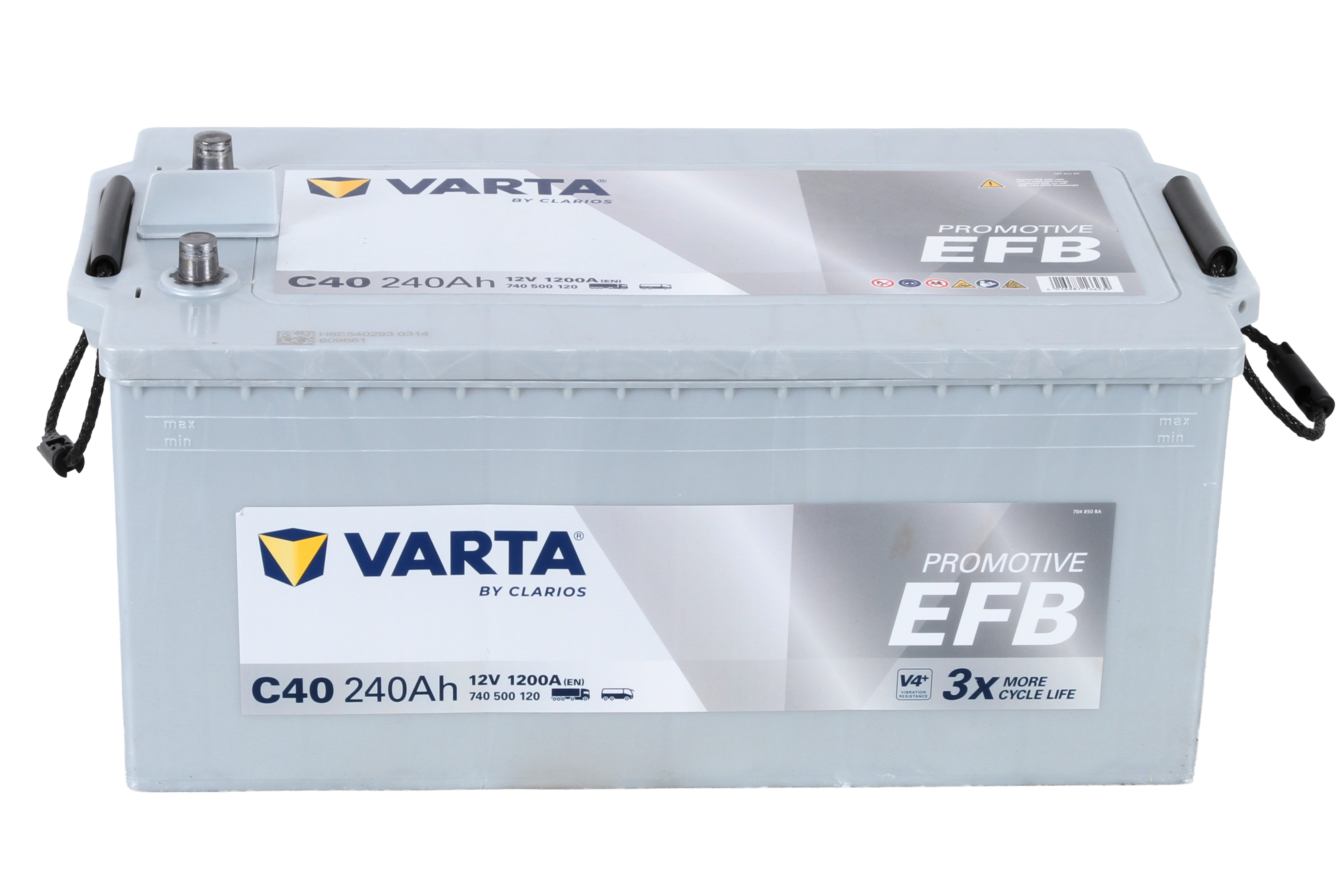 Акумулятор 12В 240Агод./1200А PROMOTIVE EFB (L+ Стандартні клеми) 518x276x242 B00 - без монтажного фланця (Пусковий/EFB) фото 3