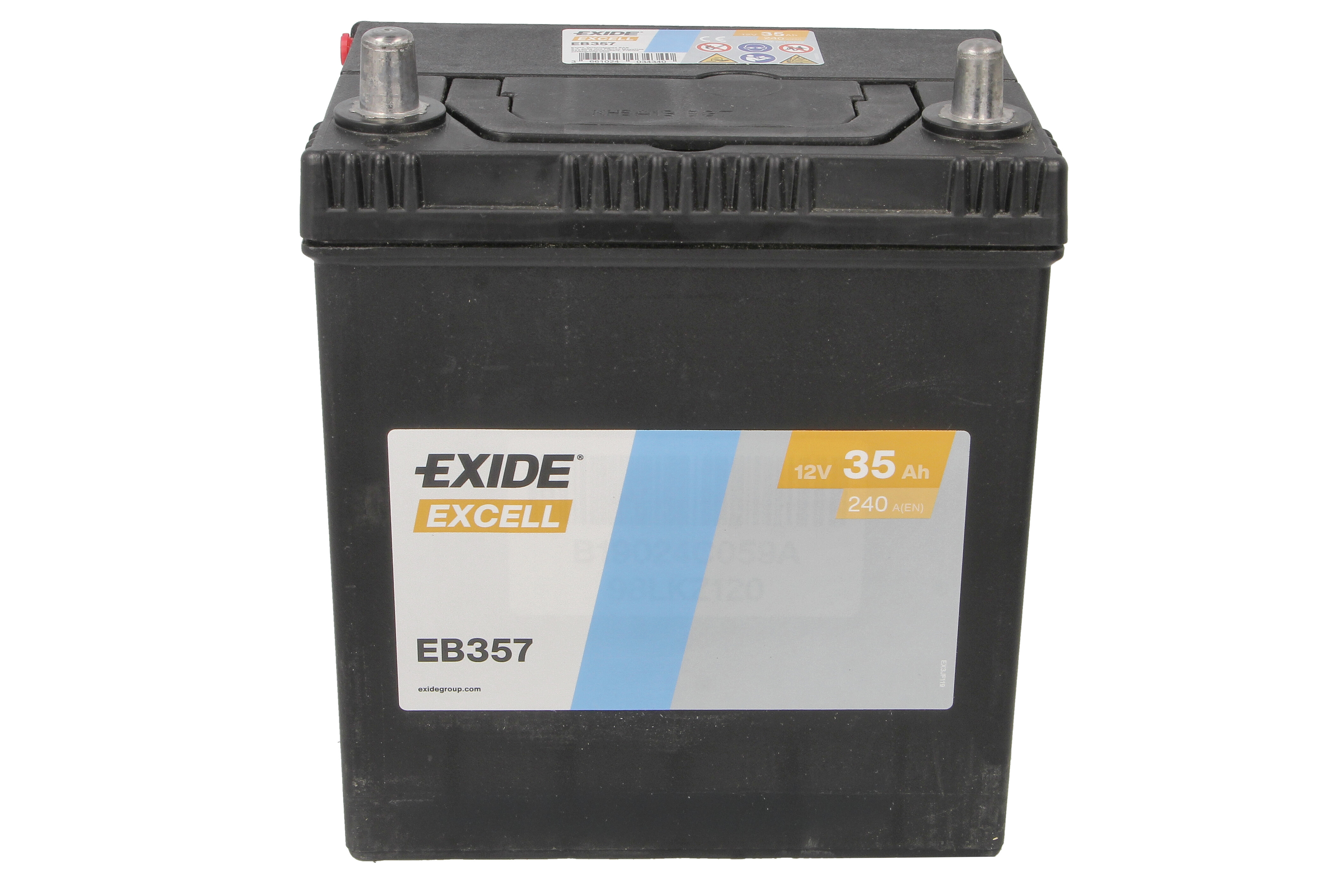 Акумуляторна батарея 35Ah/240A (187x127x220/+L/B00) Excell Азія Exide фото 10