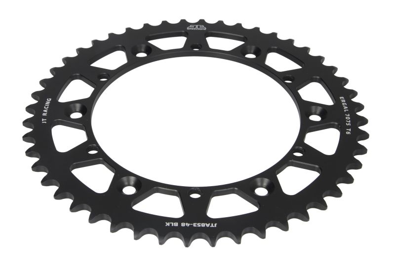 JT rear sprocket 856 48T aluminium RACELITE YAMAHA YZ/YZF '88-'98 (85648JTA) (JTR853.48) (chain 520) black