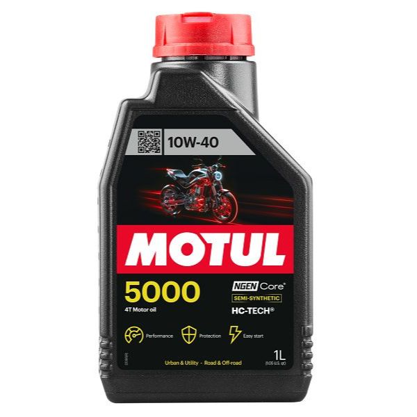 Олива для чотиритактних двигунів MOTUL 5000 10W40 1л Напівсинтетична фото 3
