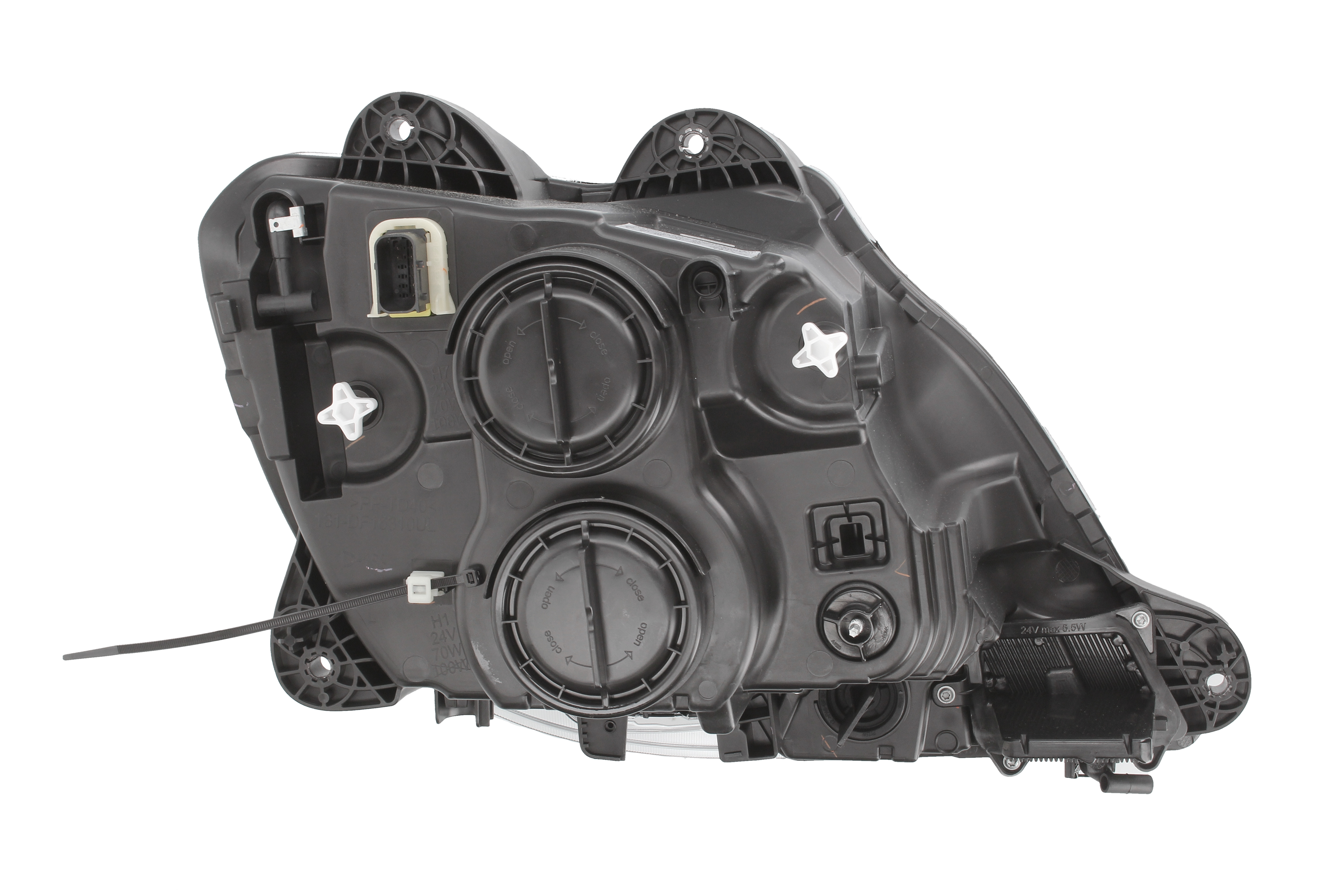 Фара лів (H1/H7/LED/PY21W, ручн, без мотора, колір відбивача: хром) DAF CF, XF 106 10.12- фото 2