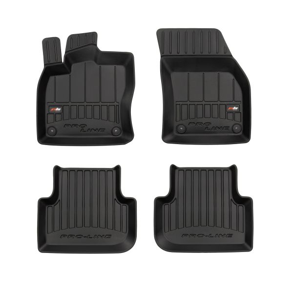 Set Covorase Auto Si Tavita Portbagaj Volkswagen TIGUAN (5N_) din 2007-2018, Cauciuc, Protectie Porbagaj, 4x Stickere auto cu Volkswagen