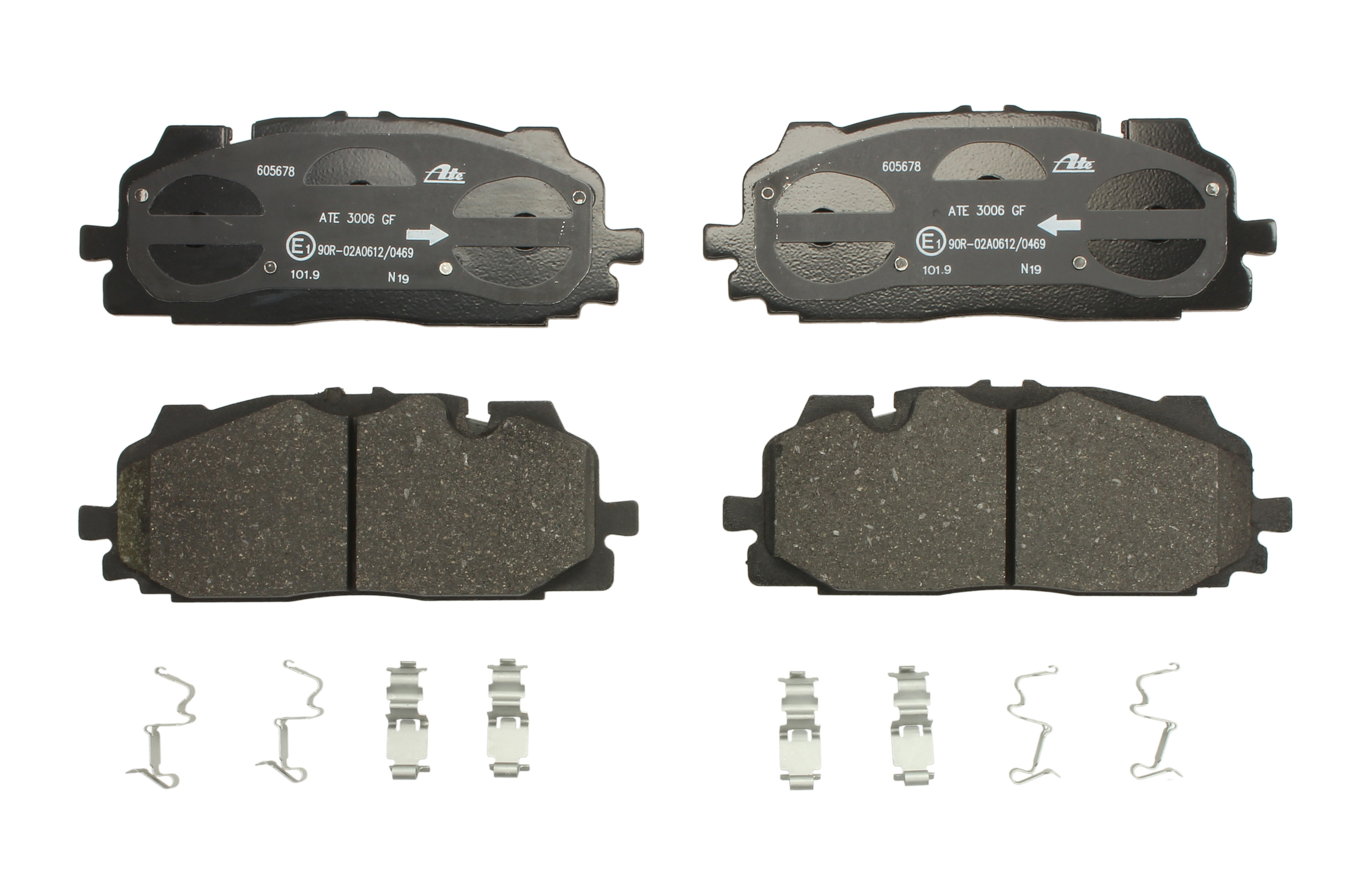 Колодки гальмівні (передні) Audi A4/A5/Q5/Q7 15-/ A5 Sportback 07-17/ A6/A7/A8/Q3/Q8/VW Touareg 17- (Akebono) ATE фото 6