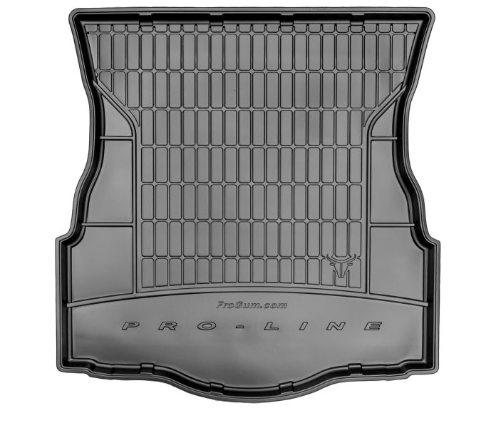 Set Covorase Auto Si Tavita Portbagaj FORD MONDEO V Hatchback (CE) din 2014-2019, Cauciuc, Protectie Porbagaj, 4x Stickere auto cu FORD