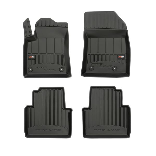 Set Covorase Auto Si Tavita Portbagaj CITROEN C3 AIRCROSS II (2R_, 2C_) din 2017-2020, Cauciuc, Protectie Porbagaj, 4x Stickere auto cu CITROEN