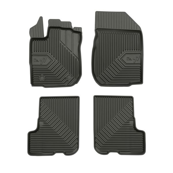 Set Covorase Auto Si Tavita Portbagaj DACIA SANDERO II din 2012-2019, Cauciuc, Protectie Porbagaj, 4x Stickere auto cu DACIA